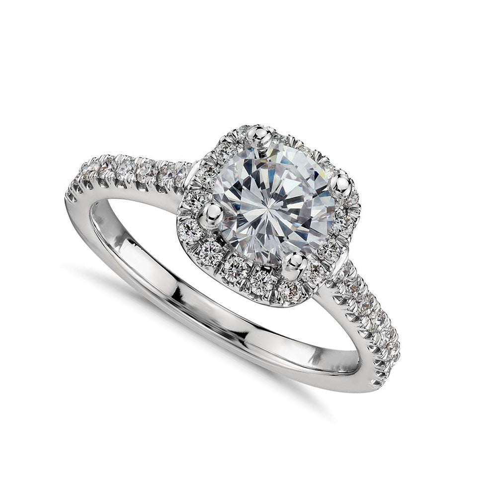 Classic Halo Diamond Ring