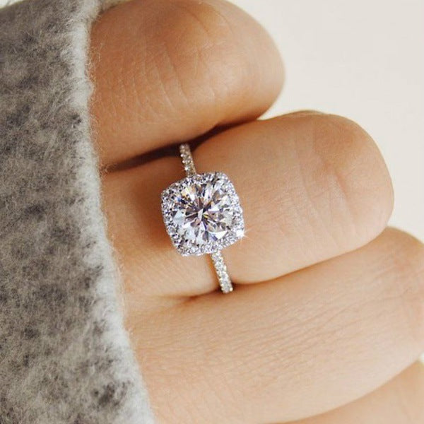 Classic Halo Diamond Ring