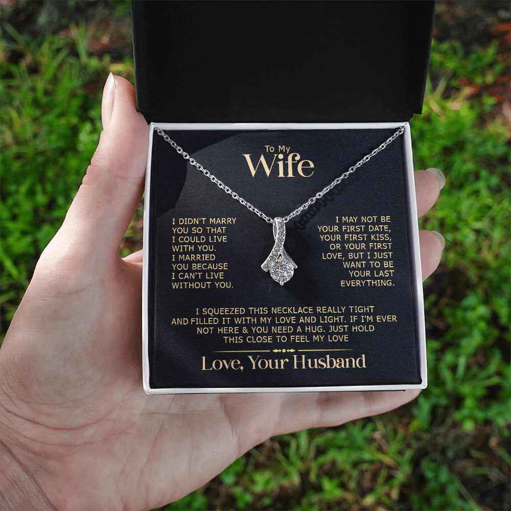 Herringbone Zircon Pendant Necklace